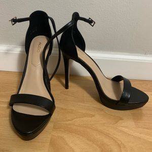 Aldo Black Strappy Sandal